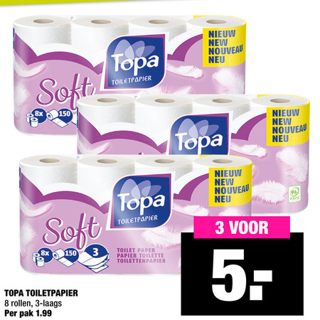 Topa   toiletpapier folder aanbieding bij  Big Bazar - details