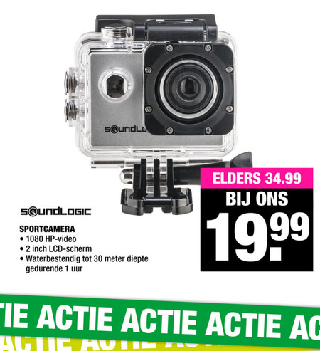 Soundlogic   sportvideocameras folder aanbieding bij  Big Bazar - details