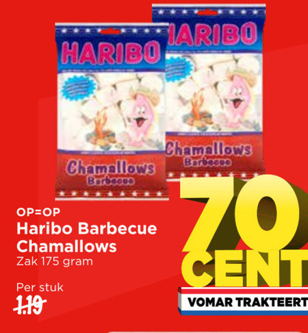 Haribo   marshmallows folder aanbieding bij  Vomar - details