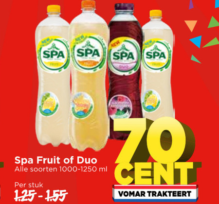 Spa en Fruit   fruitdrank folder aanbieding bij  Vomar - details