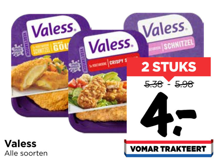 Valess   vegetarisch folder aanbieding bij  Vomar - details