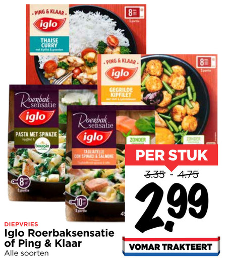 Iglo   diepvriesmaaltijd folder aanbieding bij  Vomar - details