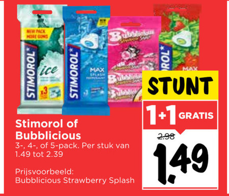 Stimorol   kauwgom folder aanbieding bij  Vomar - details