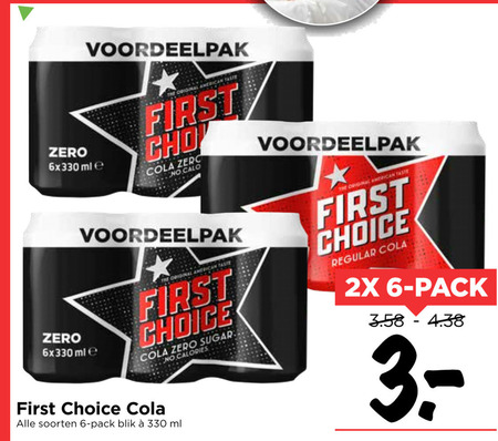 First Choice   cola folder aanbieding bij  Vomar - details