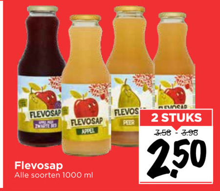 Flevosap   appelsap folder aanbieding bij  Vomar - details