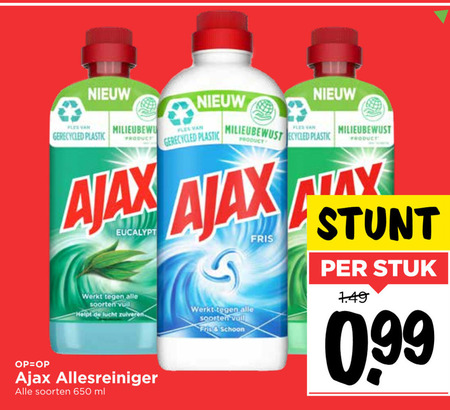 Ajax   allesreiniger folder aanbieding bij  Vomar - details