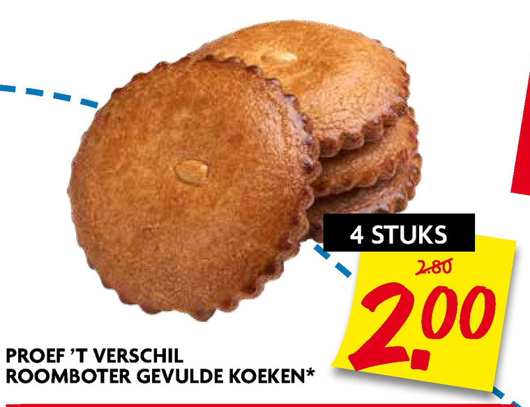 Proef t Verschil   gevulde koeken folder aanbieding bij  Dekamarkt - details