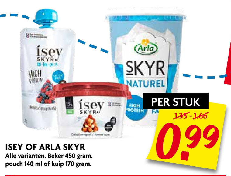 Arla   vruchtenyoghurt, yoghurt folder aanbieding bij  Dekamarkt - details