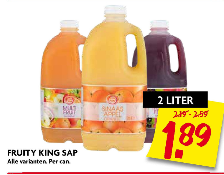 Fruity King   fruitdrank folder aanbieding bij  Dekamarkt - details