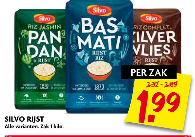 Silvo   rijst folder aanbieding bij  Dekamarkt - details