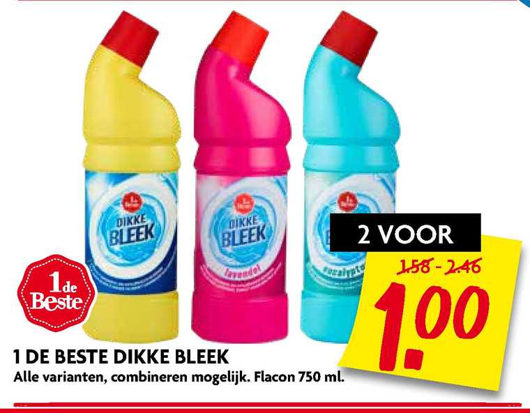 1 De Beste   bleekmiddel folder aanbieding bij  Dekamarkt - details