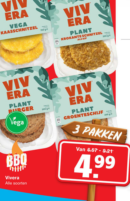 Vivera   vegetarisch folder aanbieding bij  Hoogvliet - details