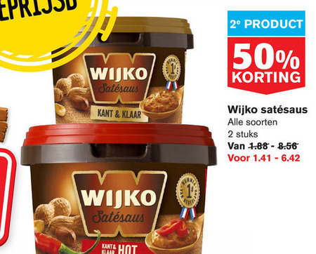 Wijko   satesaus folder aanbieding bij  Hoogvliet - details