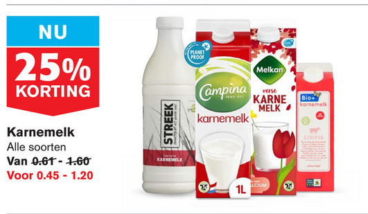 Alle merken   karnemelk folder aanbieding bij  Hoogvliet - details