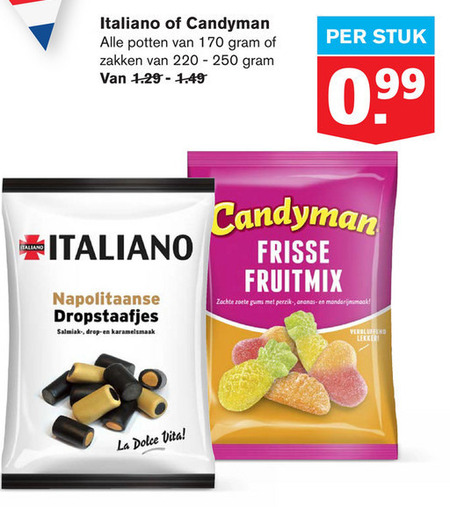 Candyman   snoep, drop folder aanbieding bij  Hoogvliet - details