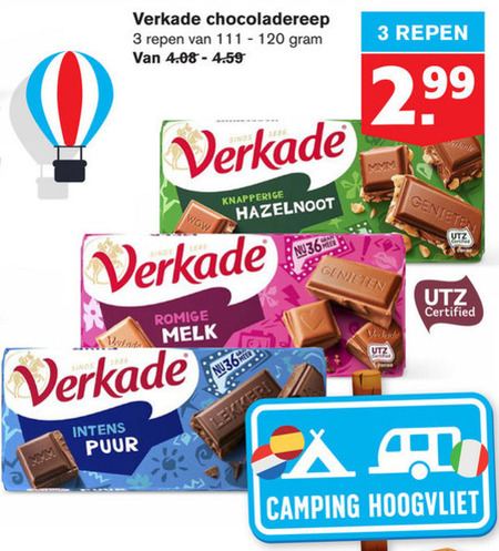 Verkade   chocolade folder aanbieding bij  Hoogvliet - details