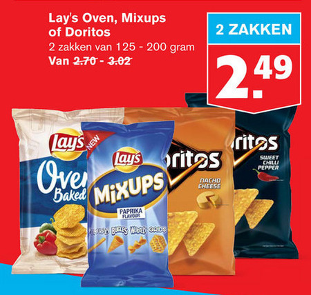 Doritos   chips, zoutje folder aanbieding bij  Hoogvliet - details