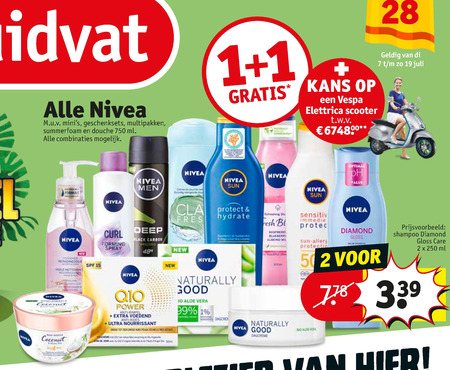 Nivea   douchegel, shampoo folder aanbieding bij  Kruidvat - details