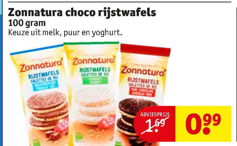 Zonnatura   rijstwafels folder aanbieding bij  Kruidvat - details