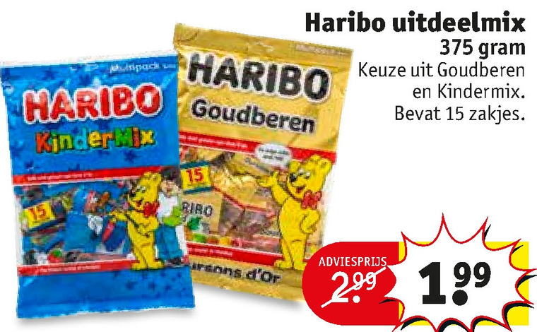 Haribo   snoep folder aanbieding bij  Kruidvat - details