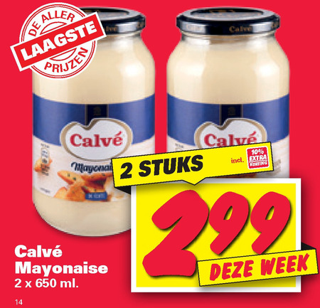 Calve   mayonaise folder aanbieding bij  Nettorama - details