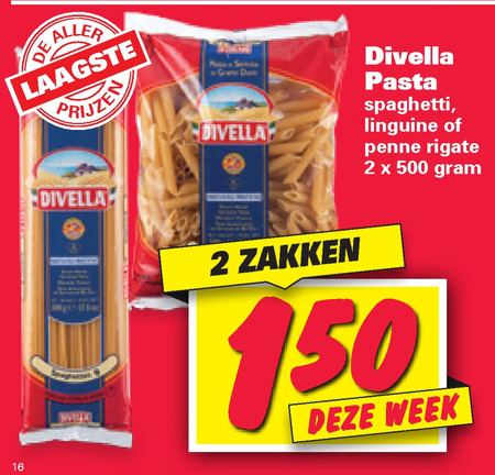 Divella   penne rigate, spaghetti folder aanbieding bij  Nettorama - details