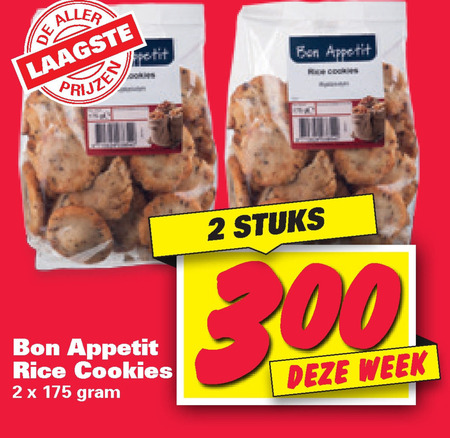 Bon Appetit   rijstzoutjes folder aanbieding bij  Nettorama - details