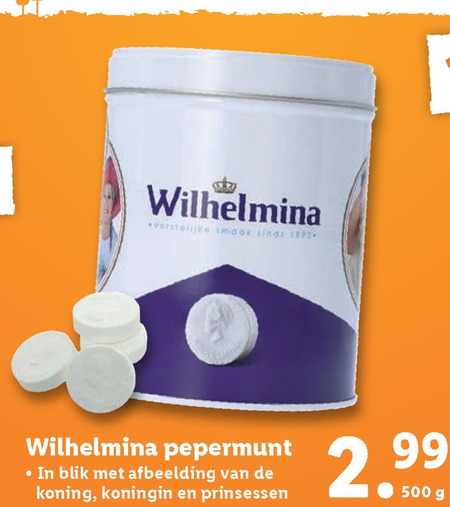 Wilhelmina   pepermunt folder aanbieding bij  Lidl - details