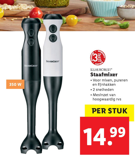 SilverCrest   staafmixer folder aanbieding bij  Lidl - details