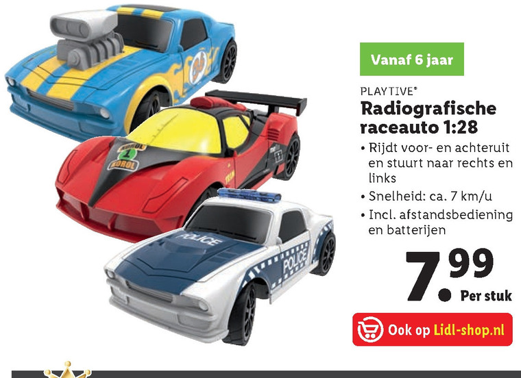 Playtive   auto met afstandsbediening folder aanbieding bij  Lidl - details