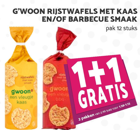 Gwoon   rijstwafels folder aanbieding bij  MCD Supermarkt Basis - details