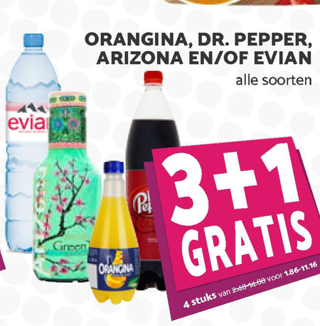 Arizona   ice tea, cola folder aanbieding bij  MCD Supermarkt Basis - details