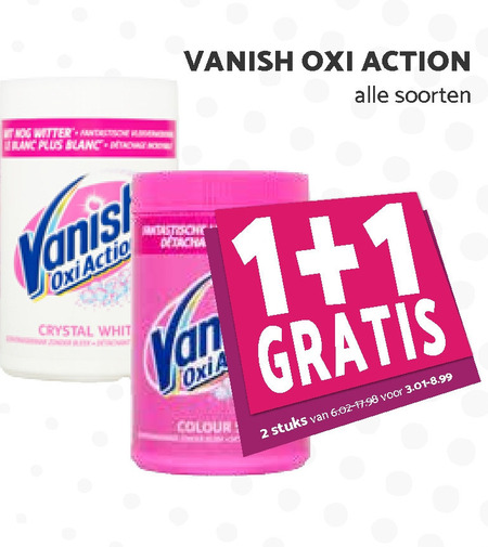 Vanish   vlekkenverwijderaar folder aanbieding bij  MCD Supermarkt Basis - details