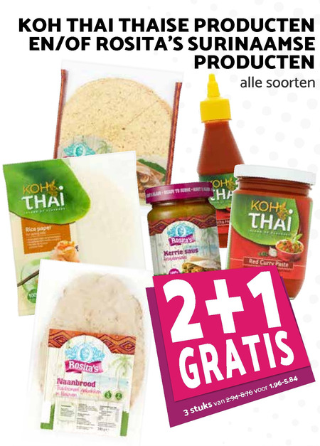 Koh Tai   surinaamse maaltijd, oosterse keuken folder aanbieding bij  Boons Markt - details