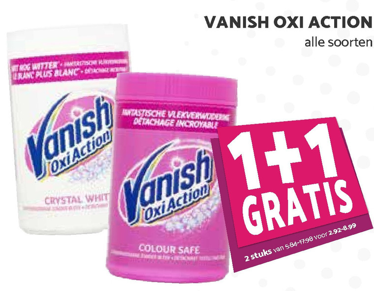 Vanish   vlekkenverwijderaar folder aanbieding bij  Boons Markt - details