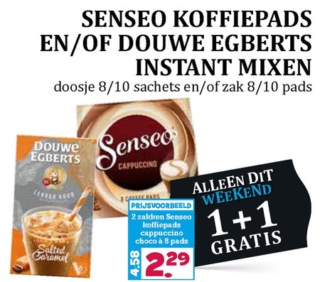 Douwe Egberts   oploskoffie, koffiepad folder aanbieding bij  Boons Markt - details