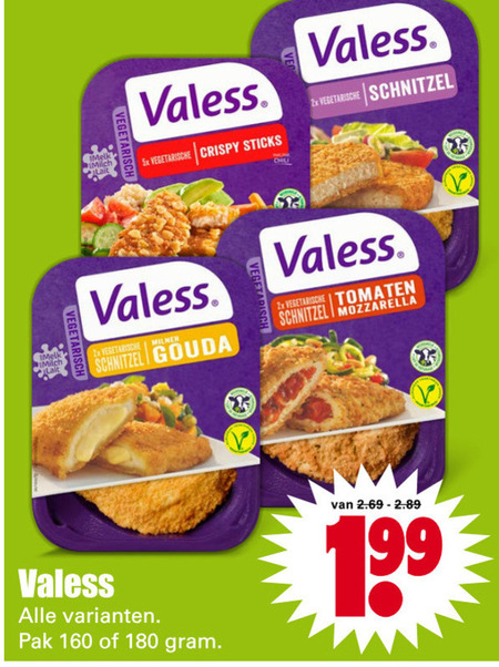 Valess   vegetarisch folder aanbieding bij  Dirk - details