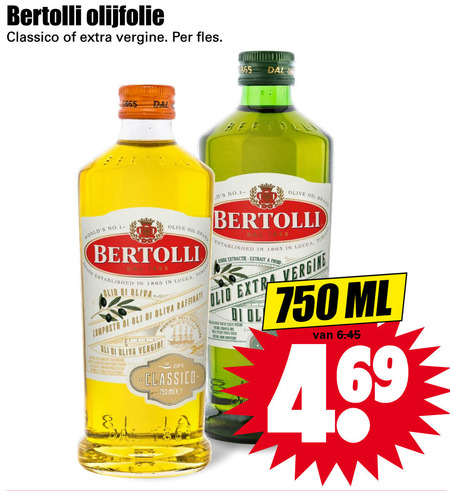 Bertolli   olijfolie folder aanbieding bij  Dirk - details