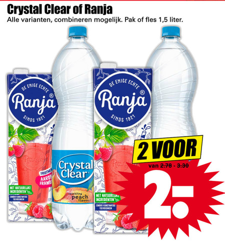 Ranja   fruitdrank folder aanbieding bij  Dirk - details