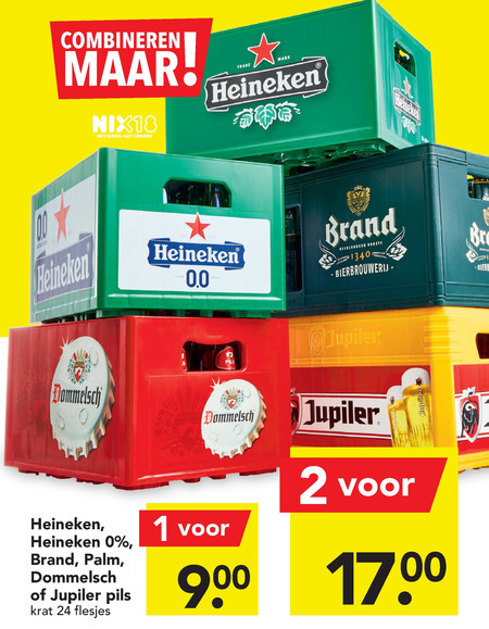 Brand   krat bier folder aanbieding bij  Deen - details