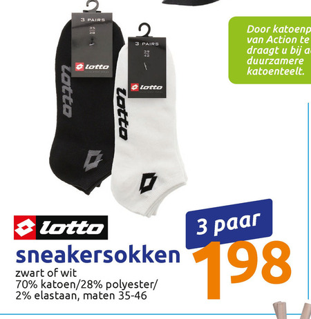 Lotto   damessok, herensokken folder aanbieding bij  Action - details