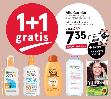 Garnier Nutrisse   gezichtsreiniging, gezichtsverzorging folder aanbieding bij  Etos - details