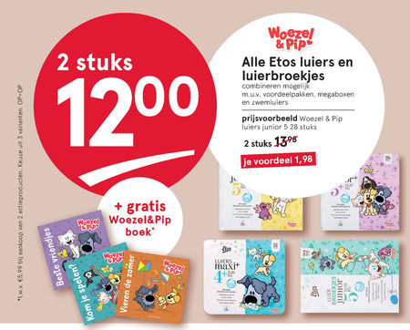 Etos Huismerk   luiers, luierbroekjes folder aanbieding bij  Etos - details