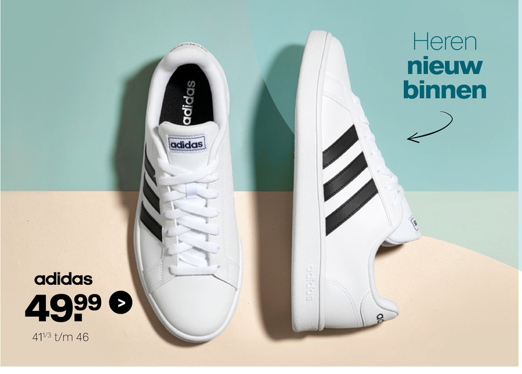 Pittig verraden heelal Adidas heren sneakers folder aanbieding bij Van Haren - details