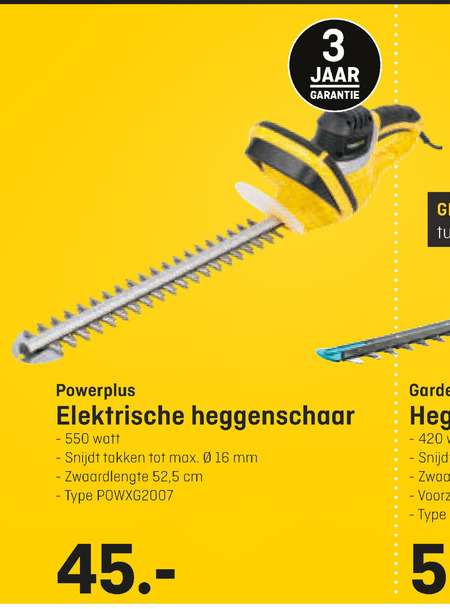 powerplus   heggenschaar folder aanbieding bij  Multimate - details