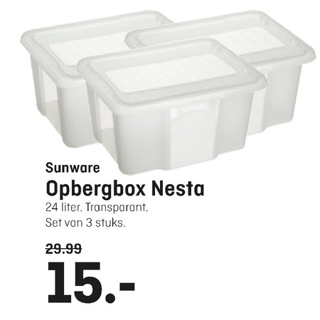 Sunware   opbergdoos folder aanbieding bij  Multimate - details