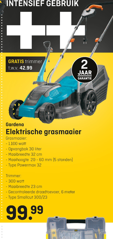 Gardena   elektrische grasmaaier folder aanbieding bij  Multimate - details