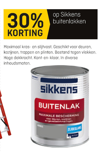 Sikkens   buitenlak folder aanbieding bij  Hubo - details