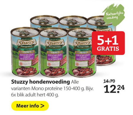 Stuzzy   hondenvoer folder aanbieding bij  Pets Place - details