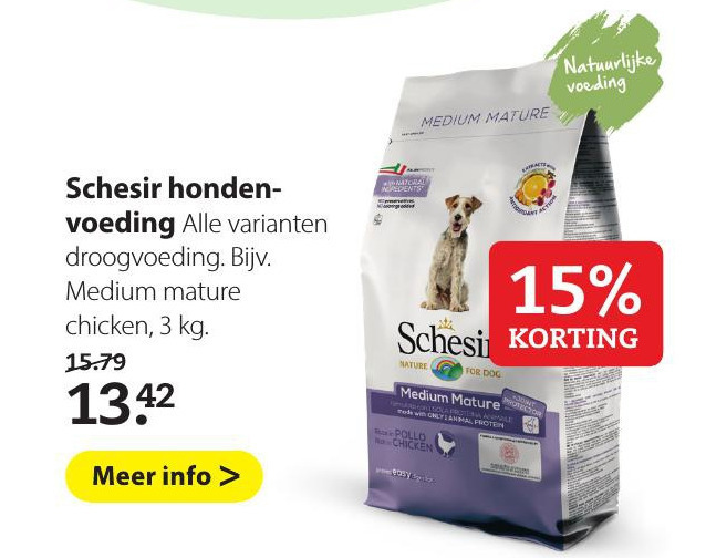 Schesir   hondenvoer folder aanbieding bij  Pets Place - details